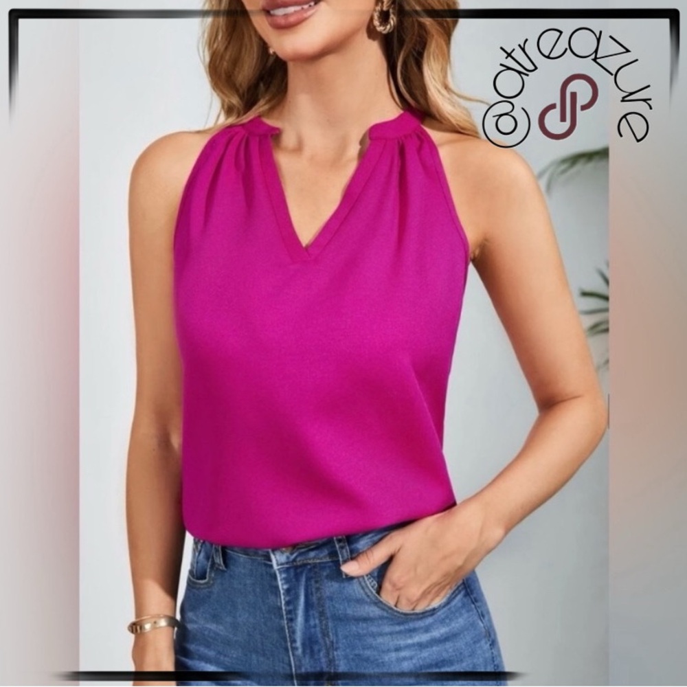 🈹 Notch Neck Top